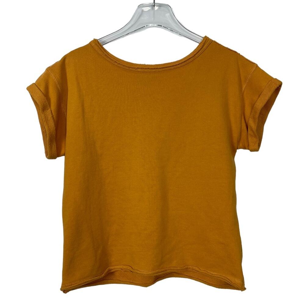 Anthropologie Chloe Oliver Valencia Top Embroidered Fringe Yellow Size Medium - Picture 6 of 9